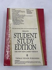 Nelson Student Study Edition versão King James Bíblia Leatherflex caixa aberta comprar usado  Enviando para Brazil
