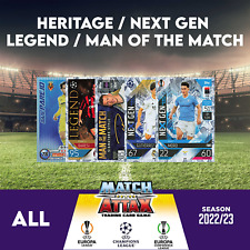 TOPPS MATCH ATTAX 2022-2023 Heritage / Next Gen / Legend / Man of the Match UEFA comprar usado  Enviando para Brazil