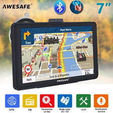 7"AWESAFE GPS Navigation pour Voiture Camion Navigator et Bluetooth Europe Carte, occasion d'occasion  Stains