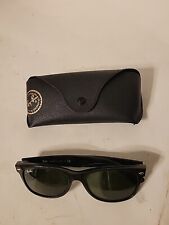 Óculos de sol Ray-Ban RB2132 unissex novo Wayfarer preto 55mm com estojo comprar usado  Enviando para Brazil