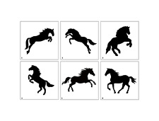 Horse stencils reusable for sale  IPSWICH
