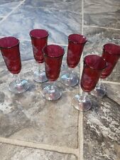 Cranberry red etched for sale  Black River Falls