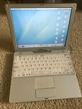 Computadora portátil vintage Apple iBook G3 PowerPC G3 @ 600 MHz 12" LCD 256 MB 20 GB modelo A1005 segunda mano  Embacar hacia Mexico