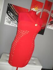 Versace H&M red bodycon Lace Pencil Sexy Dress US 12 na sprzedaż  PL