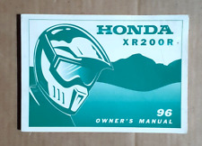 Manual do proprietário Honda XR200R 1996 fabricante de equipamento original comprar usado  Enviando para Brazil
