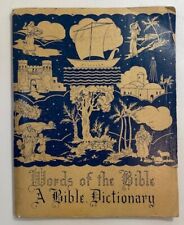 Usado, PALAVRAS DA BÍBLIA um dicionário bíblico nº. 936 C.R. Direitos autorais Gibson 1938 comprar usado  Enviando para Brazil