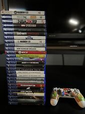 27 PS4 PS5  games lot bundle with white controller for sale  Shipping to South Africa