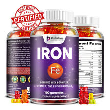 Iron Gummies - with Vitamin C - Energy and Immune Support Hemoglobin Production for sale  Shipping to South Africa