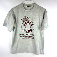 Camiseta Vintage Porto Washington Nova York BAGEL KING Fruit of the Loom MELHOR Grande comprar usado  Enviando para Brazil