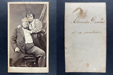 Pierre Petit, Paris, Alexandre Dumas et Adah Isaacs Menken Vintage cdv albumen p comprar usado  Enviando para Brazil