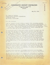 Usado, Carta de 1936: Aviões comprados por Nanquim China (aeronaves consolidadas) comprar usado  Enviando para Brazil