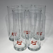 Set of 5 Stiegl Salzburger 0.5 Liter Beer Pint Pilsner Glasses 16 oz Austria for sale  Shipping to South Africa