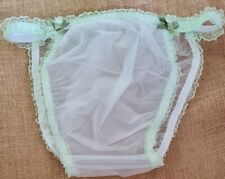Used, CD ADULT BABY SISSY SOFT PVC GREEN LACE KNICKERS  for sale  Shipping to South Africa