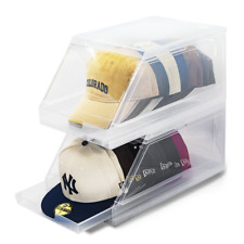 (pacote com 2) The CapBox 2 organizador de boné de beisebol de plástico armazenamento comprar usado  Enviando para Brazil