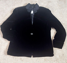 Black velvet jacket for sale  Folsom