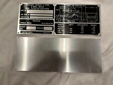 M416 Operational Data Plate for military Trailer M151 M38 M37 CUCV M715 M998 M35, used for sale  Shipping to South Africa