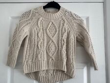 Cream cable knit for sale  WARE