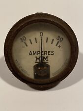 Early Vintage Rochester Manufacturing Amperes Amp Gauge Antique Car Auto Tractor for sale  Shipping to Canada