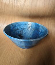 Blue raku bowl for sale  CHESTERFIELD