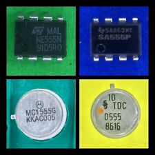 SA555 NE555 MC1555 TDC0555 Texas Instruments SGS Motorola Siemens Timer 555 New Old Stock comprar usado  Enviando para Brazil