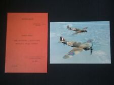 Spitfire pilots booklet for sale  LYTHAM ST. ANNES