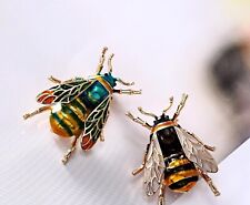Enamel Bumblebee Brooches Women Alloy Yellow Bee Insect Brooch holiday Gift Broc for sale  Shipping to South Africa