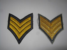 Embroidered sergeant chevron for sale  ABBOTS LANGLEY