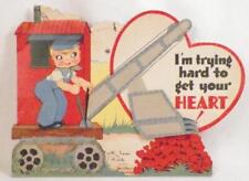 Tarjeta de San Valentín niño pala de vapor mecánica tratando de conseguir tu corazón de colección #34, usado segunda mano  Embacar hacia Argentina