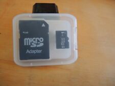 Tarjeta de memoria micro SD de 2 GB con adaptador de tarjeta SD negra, usado segunda mano  Embacar hacia Argentina