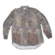 Camisa vintage para hombre Cava Collection 100 % rayón manga larga talla grande segunda mano  Embacar hacia Argentina