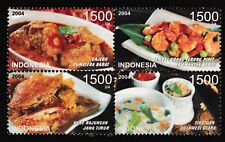 INDONESIA - Mi. 2365-68 - Cocina tradicional de las provincias de Essen 2004 **/MONTADA segunda mano  Embacar hacia Argentina