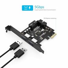 Used, ORICO PVU3-2O2I USB 3.0 HUB PCI-E Expansion Adapter Controller Card  for Windows for sale  Shipping to South Africa