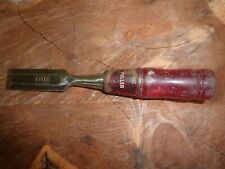 Vintage Fuller Clear Plastic Red Handled Woodworking Chisel 3/4" for sale  Shipping to South Africa