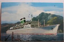 Barco navio Santa Rosa Grace Line cartão postal antigo vintage cartão vista lembrança padrão comprar usado  Enviando para Brazil