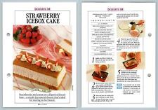 Strawberry Icebox Cake #38 Desserts Prue Leith's Confident Cooking Recipe Page segunda mano  Embacar hacia Argentina
