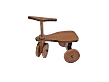 Triciclo de madeira artesanal assinado em miniatura casa de bonecas triciclo scooter vintage comprar usado  Enviando para Brazil