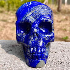 603G Natural Lapis lazuli skull quartz crystal carved skull gem reiki healing for sale  Shipping to Canada