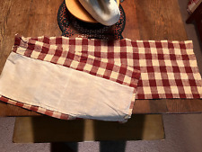 Country House Collection Red Plaid Lined Curtain Valance for sale  Shipping to South Africa