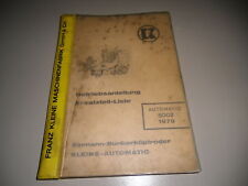 Catálogo de piezas de repuesto instrucciones de funcionamiento automático 5002 1979 segunda mano  Embacar hacia Argentina