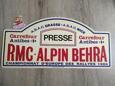 Plaque rallye alpin d'occasion  Grasse