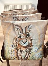 Hare print cusions for sale  HEATHFIELD