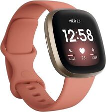 Reloj inteligente Fitbit Versa 3 monitor de frecuencia cardíaca GPS | rosa/dorado segunda mano  Embacar hacia Argentina