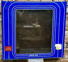 "Panel de letrero de videojuego bisel de vidrio plexi ROCK-OLA vintage década de 1980 21""x22", usado segunda mano  Embacar hacia Argentina