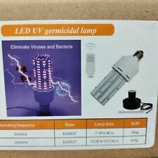 Usado, Lâmpada e base germicida LED UV com controle remoto e temporizador - 300W elimina vírus + comprar usado  Enviando para Brazil