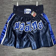 Shorts Farabi Muay Thai Kick Boxing Artes Marciais MMA Luta Luta Grappling Azul - G comprar usado  Enviando para Brazil