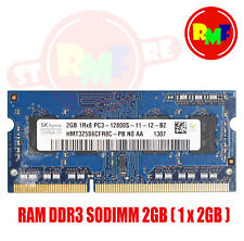 MEMORIA RAM SK HYNIX 2GB DDR3 1X2GB PC3 12800S 1600MHZ SODIMM LAPTOP NOTEBOOK segunda mano  Embacar hacia Argentina