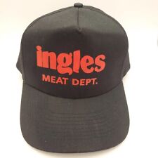 Gorra de Colección Inglés Departamento de Carne Supermercado Lona Negra Snapback Trabajador Sombrero, usado segunda mano  Embacar hacia Mexico