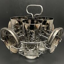 crystal set drink silver for sale  Stockton