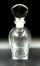 VINTAGE SQUARE GLASS CRYSTAL WHISKEY DECANTER WITH STOPPER ~ ITALY for sale  Shipping to South Africa