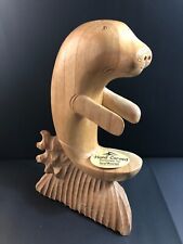 Wooden manatee sculpture for sale  Lakeland